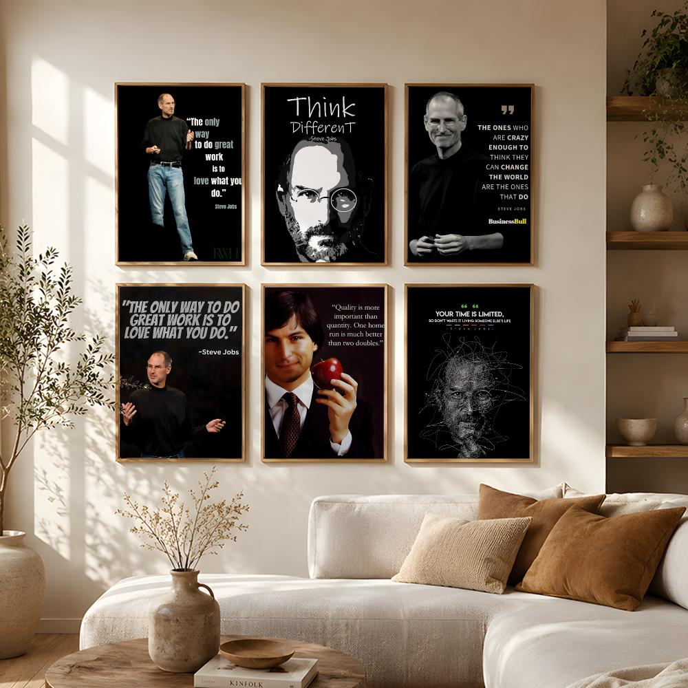 Home Decor Jobs - Poster Kutipan Steve Jobs, Stiker Dinding