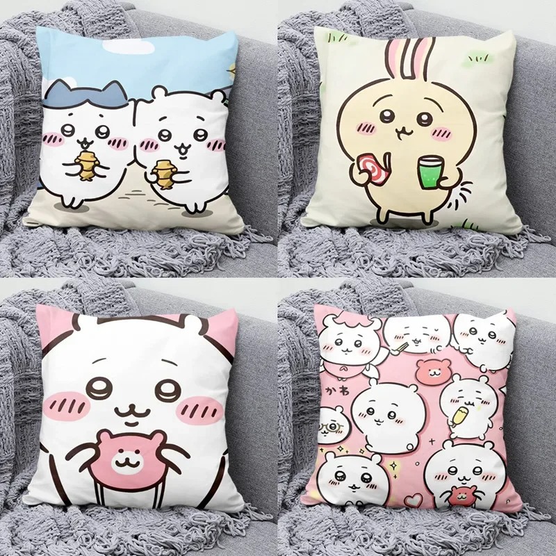 Decorative Throw Pillow - Bantal Anime Chiikawa yang Lucu untuk