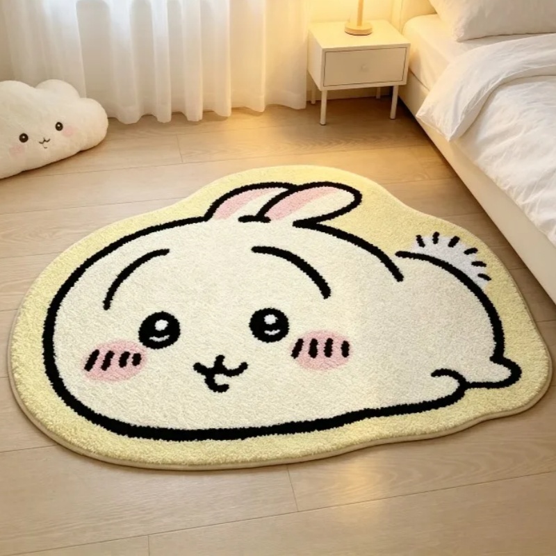 Decorative Throw Pillow - Karpet Kartun Chiikawa Anime Hachiware Usagi,