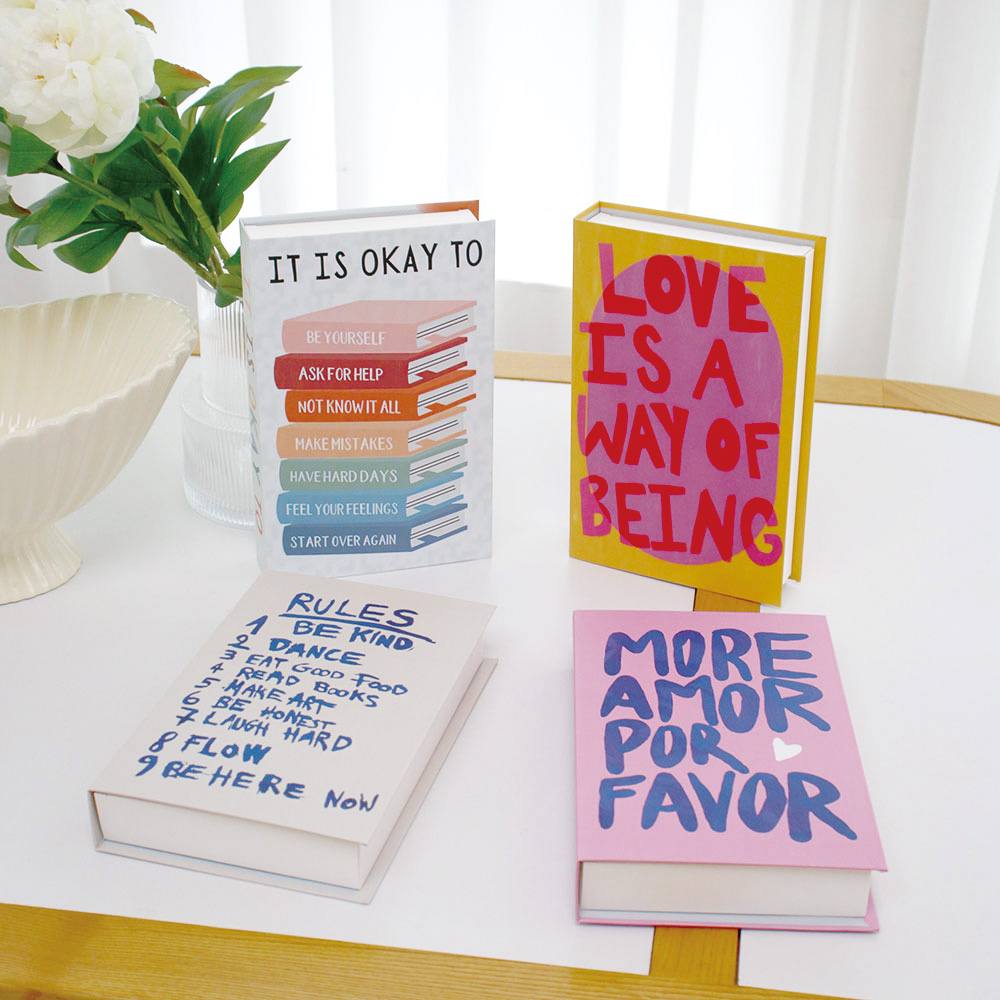 Home Decor Za - Kotak Buku Palsu Dekorasi Mewah Buku-buku