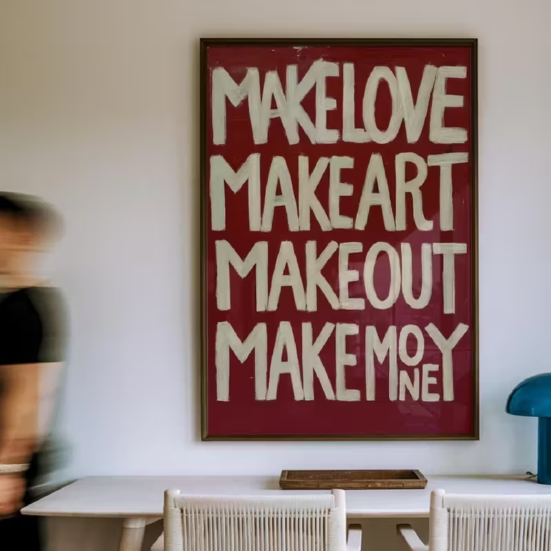 Home Decor Lovely Home - Modern, Retro Buatan Sendiri Love Kisses