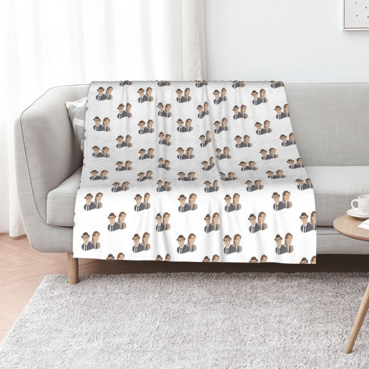 Home Decor Vector - Selimut Lembut dengan Motif Vektor 'Bottom'