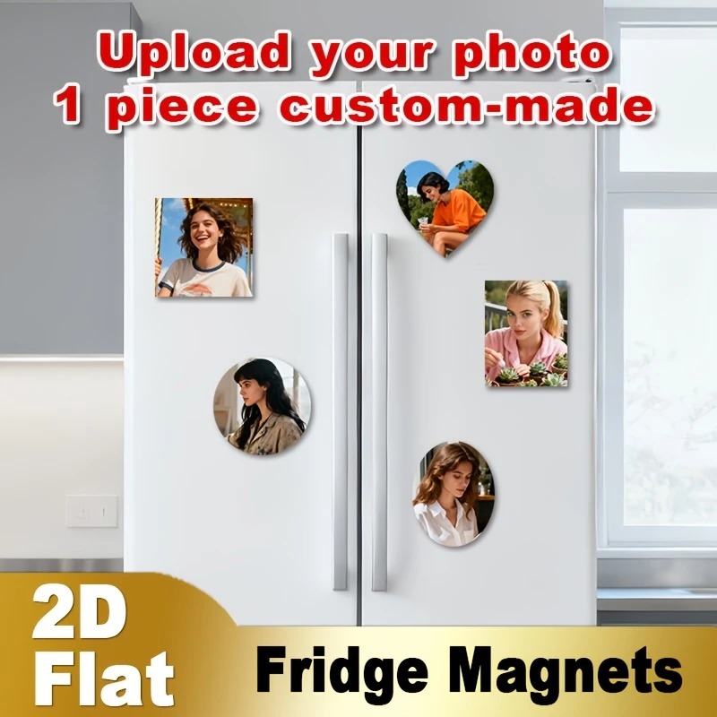 Home Decor For Wedding - Magnet Kulkas Foto Kustom 2D Datar