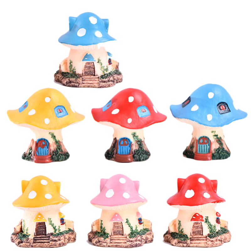 Home Decor Za - 1 PC Kawaii Taman Mini Jamur