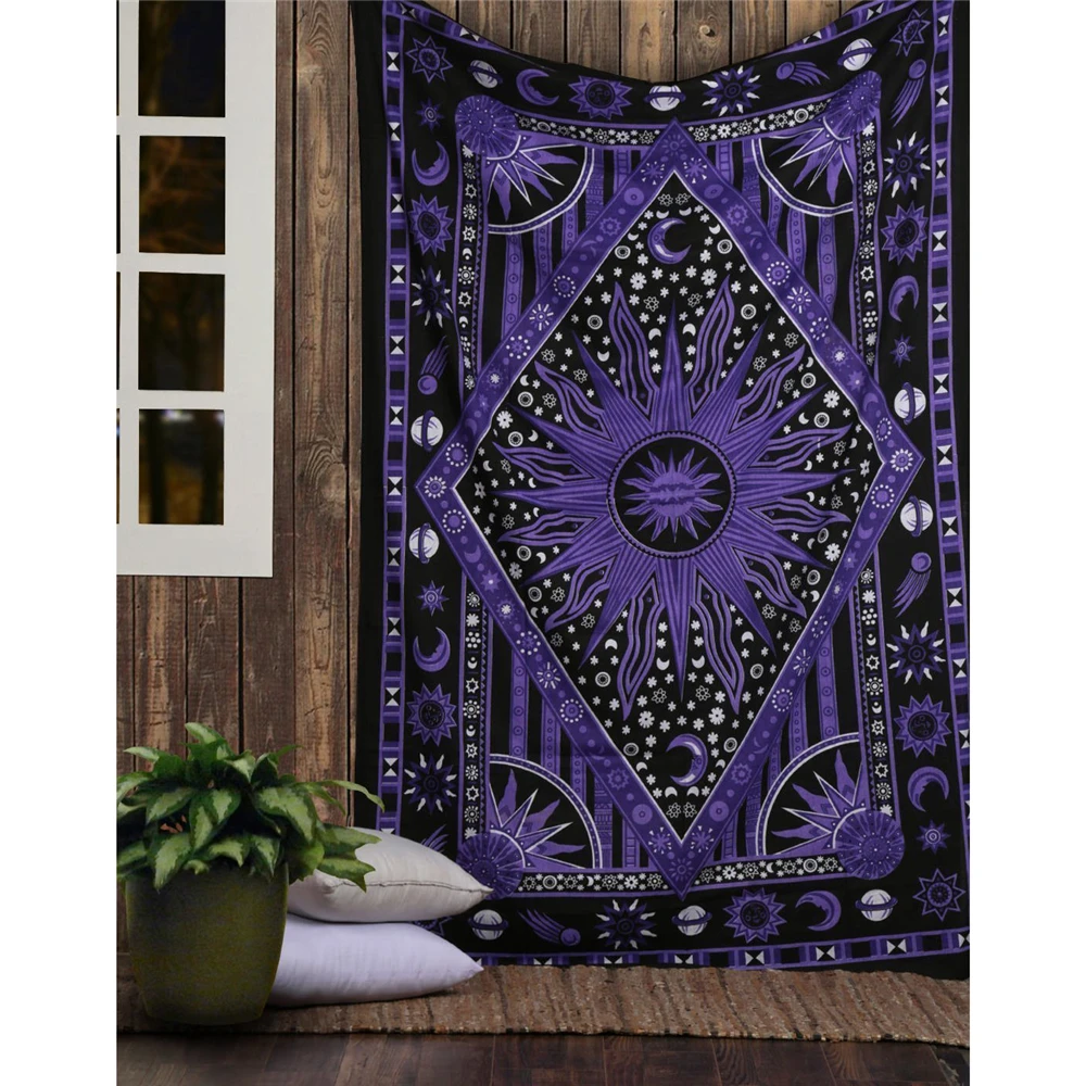 Home Decor Hippie - Permadani dinding Mandala Tarot India permadani