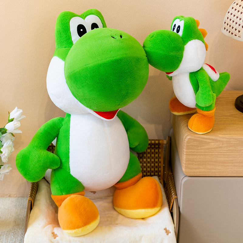 Decorative Throw Pillow - Boneka Dinosaurus Yoshi Hijau Lucu, Mainan