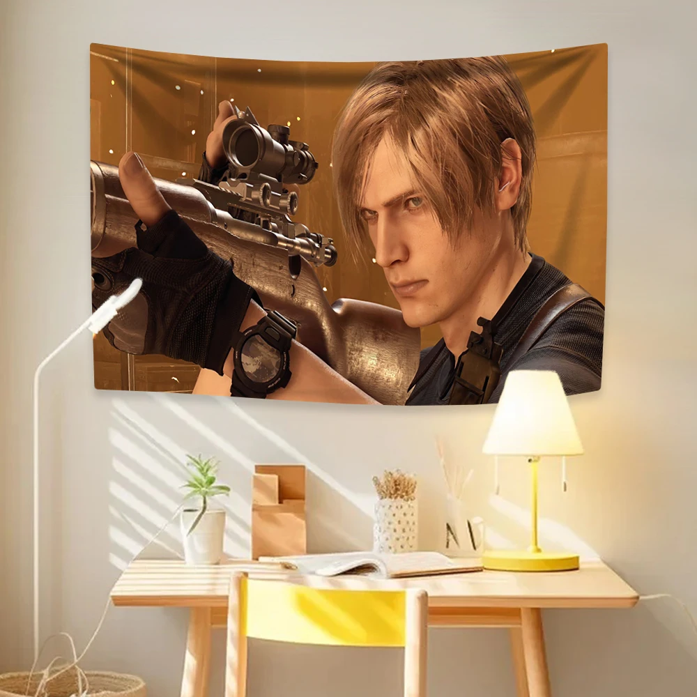 Home Decor Hippie - Tapestry Bendera Amerika Leon Kennedy 4
