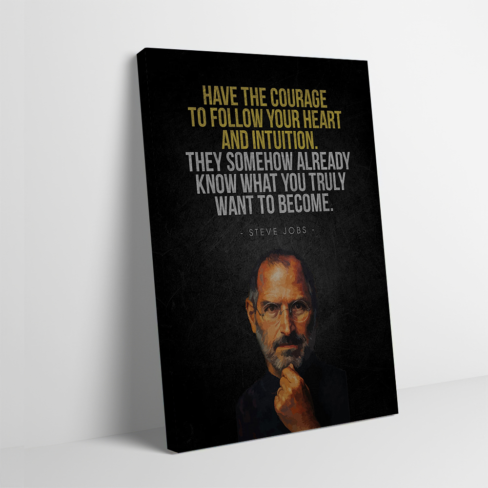 Home Decor Jobs - Poster Cetak Kutipan Inspirasional Steve Jobs