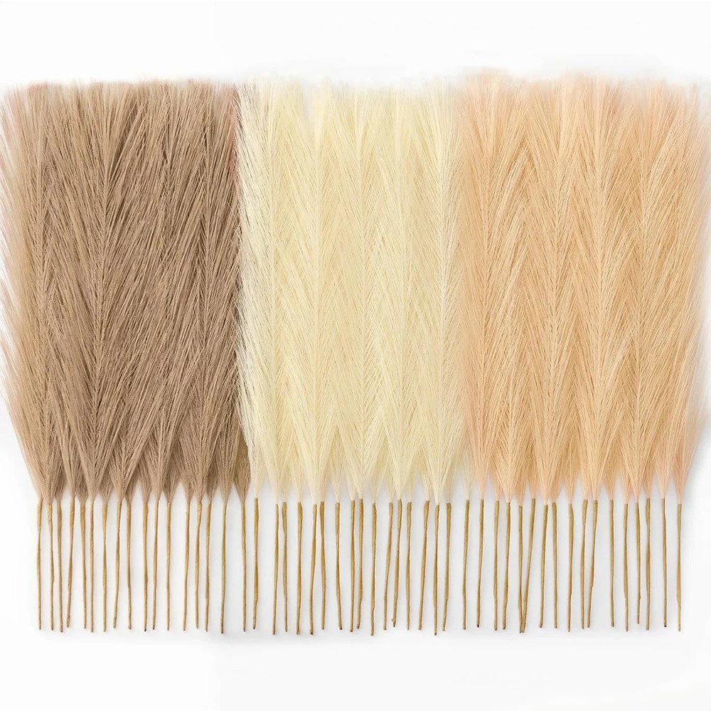 Pampas Grass Decor - 15 Buah Rumput Pampas Batang Buatan