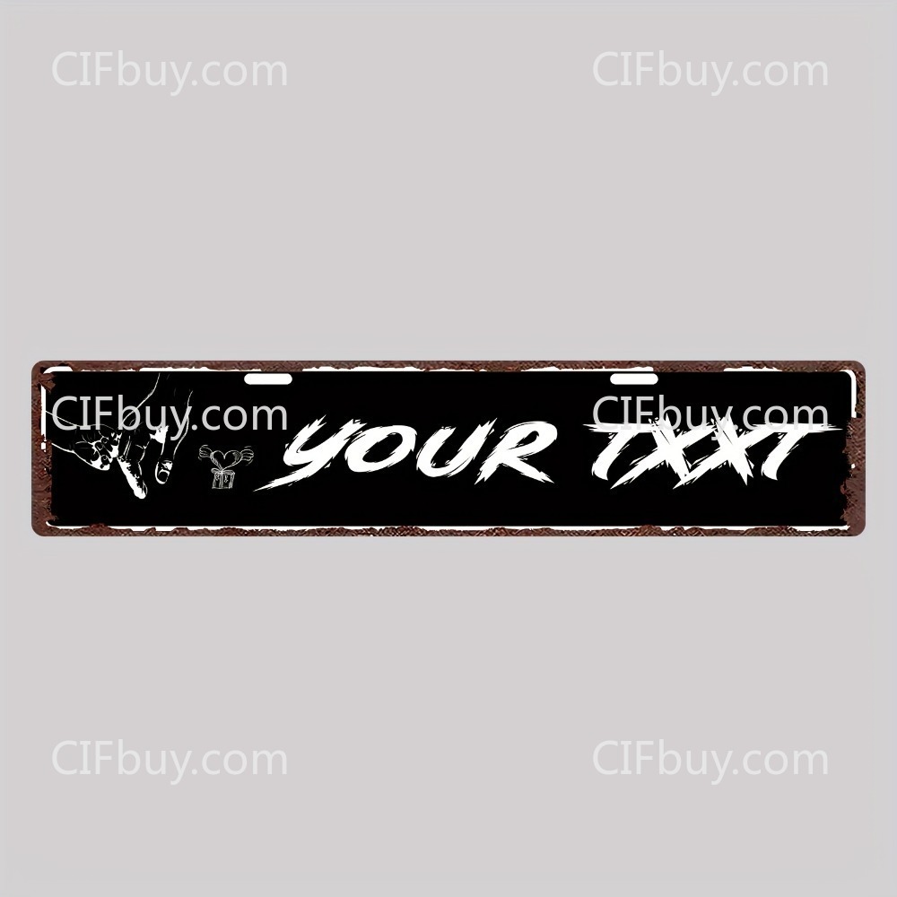 Home Decor Lovely Home - Papan Aluminium Vintage Kustom 