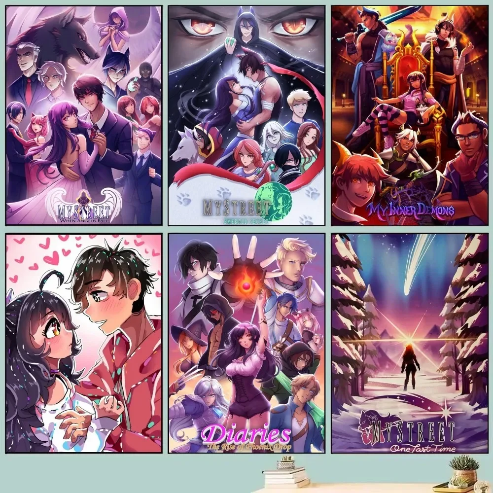Home Decor Wallpaper - Poster Estetika Game Aphmau Seni Berperekat