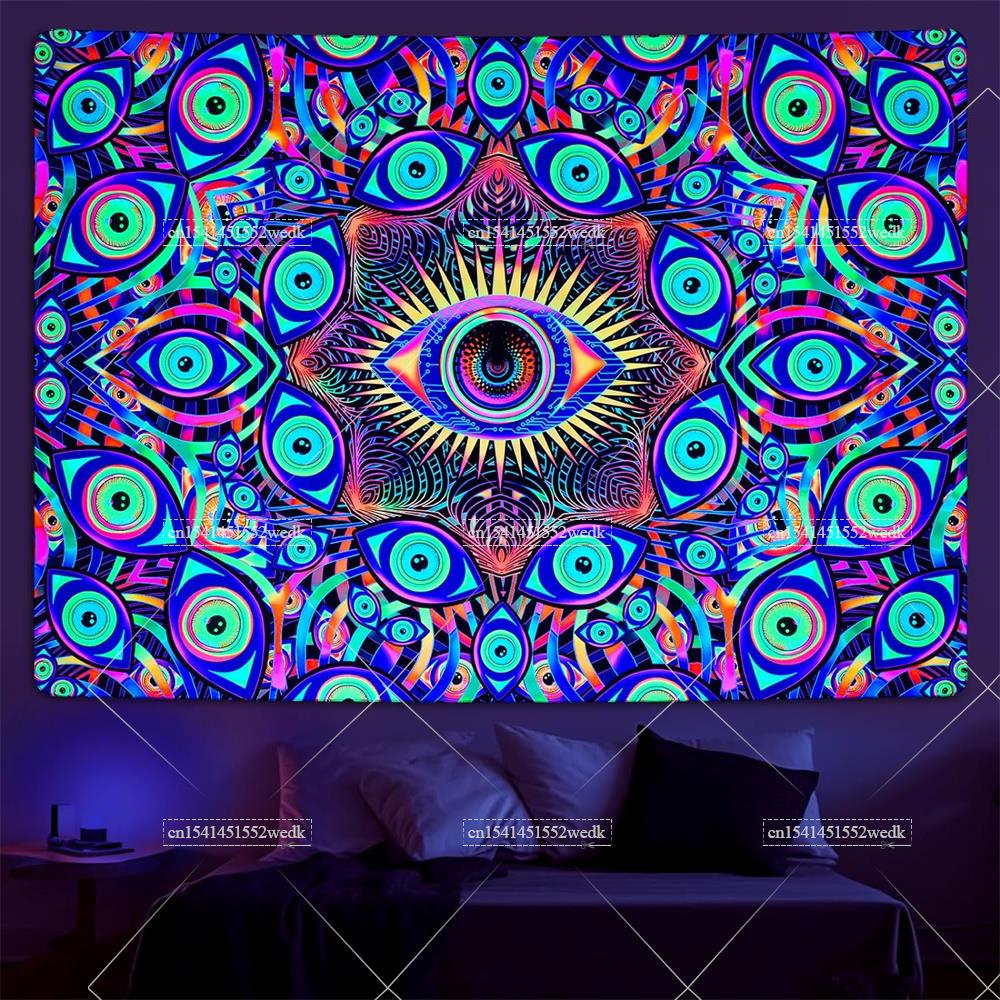 Home Decor Hippie - Permadani Boho Mandala mata lampu hitam