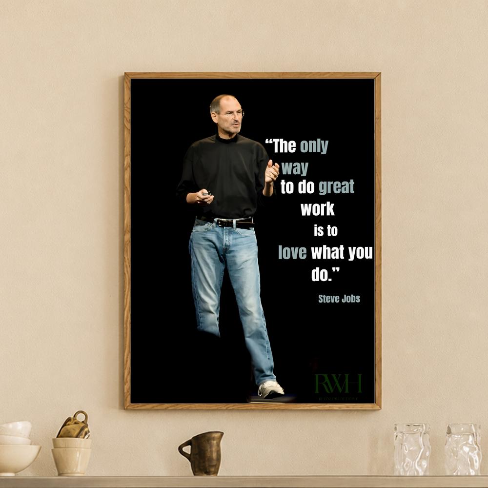 Poster Kutipan Steve Jobs, Sti - Home Decor Jobs ulasan dan harga