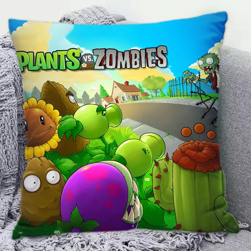 Plants Vs. Zombies Bantal Pola - Decorative Throw Pillow ulasan dan harga