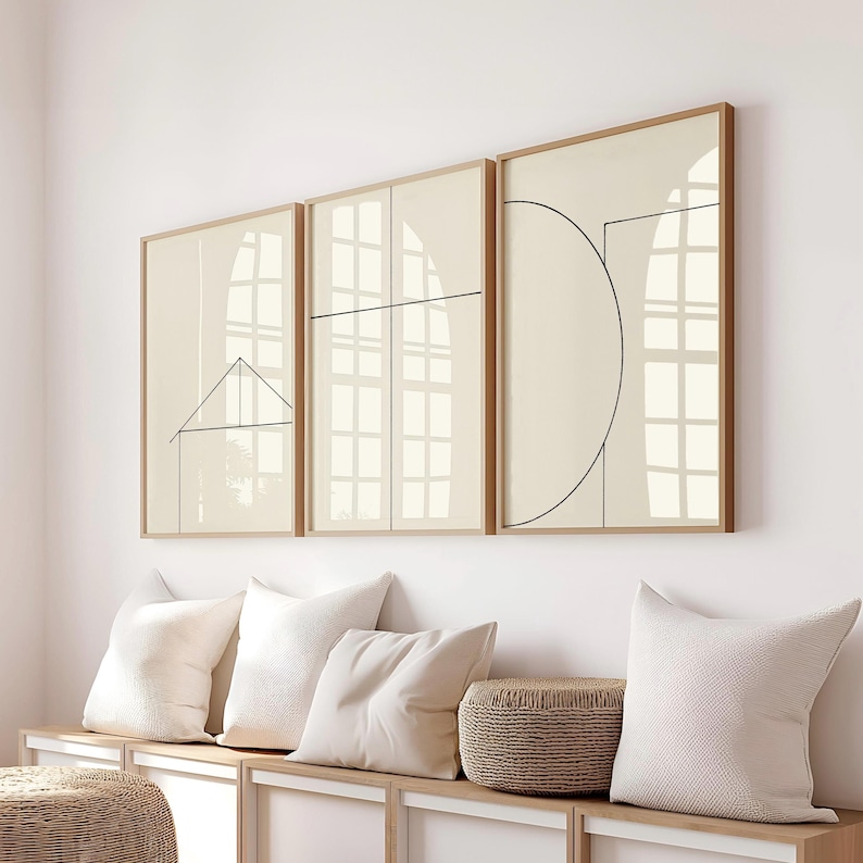 3pcs/set Lukisan Kanvas Minima - Home Decor Jesus ulasan dan harga