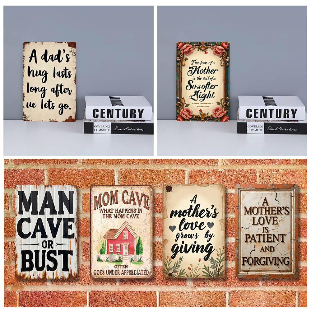 Tanda Timah Logam Retro Dekora - Home Decor Lovely Home ulasan dan harga