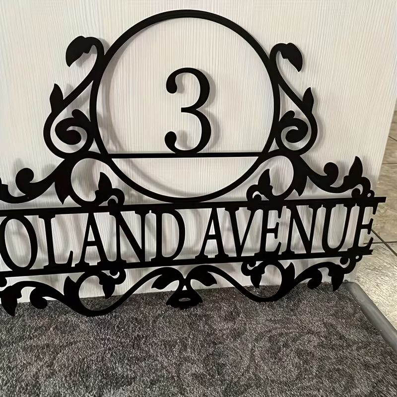 Papan Nomor Rumah & Nama Jalan - Home Decor For Wedding ulasan dan harga