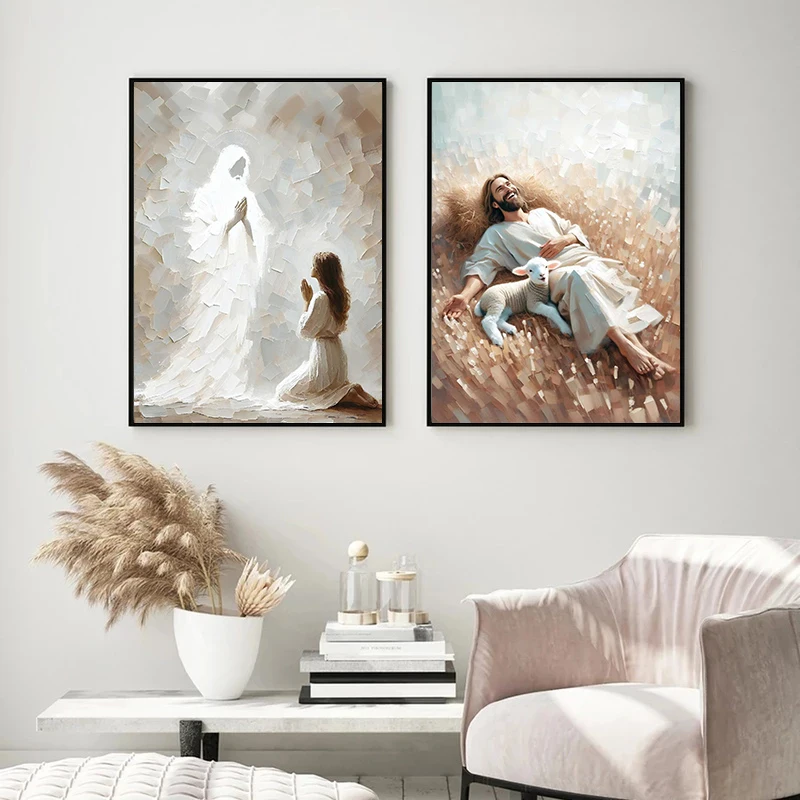 1 Buah Tanpa Bingkai, Berjalan - Home Decor Jesus ulasan dan harga