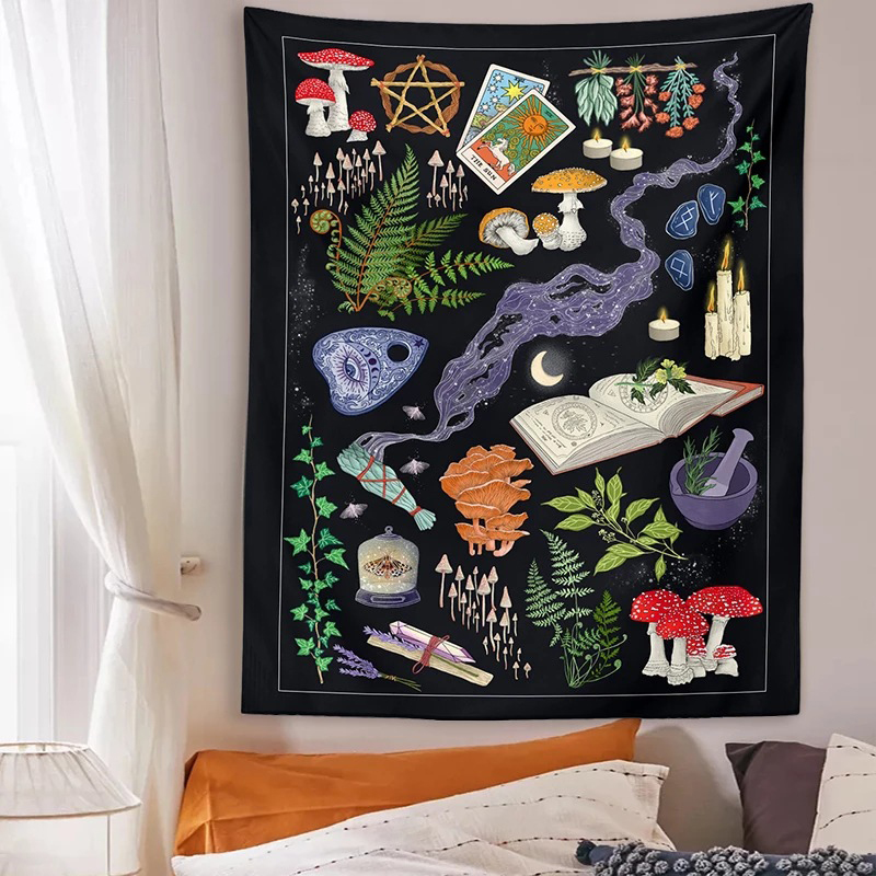 Permadani Jamur Psychedelic Ra - Home Decor Hippie ulasan dan harga