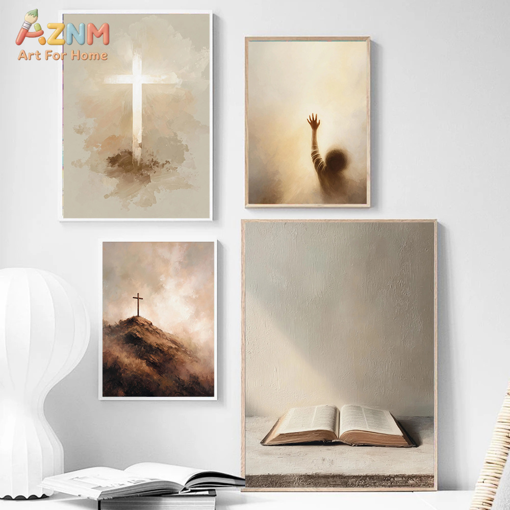 Lukisan Kanvas Salib Kristen N - Home Decor Jesus ulasan dan harga