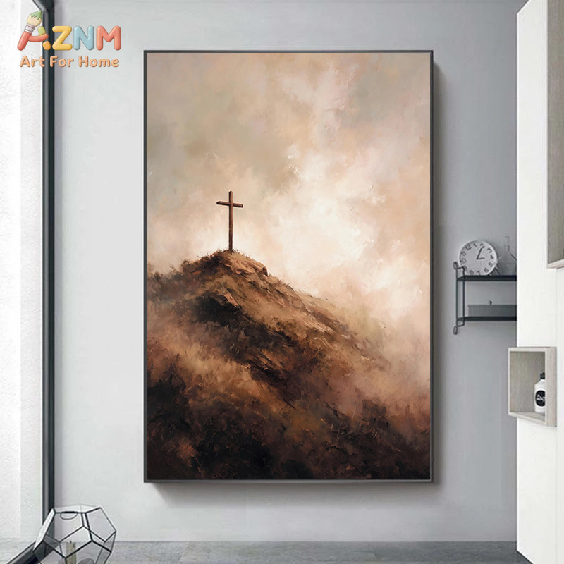 Lukisan Kanvas Salib Kristen N - Home Decor Jesus ulasan dan harga