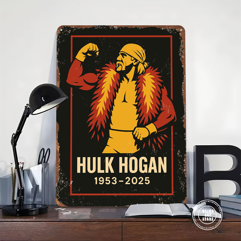 Poster Cetak Potret Hulk Hogan - Home Decor Vector ulasan dan harga
