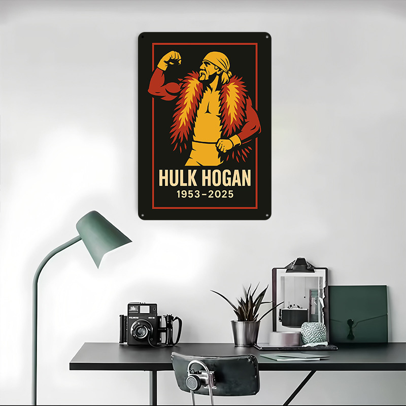 Poster Cetak Potret Hulk Hogan - Home Decor Vector ulasan dan harga