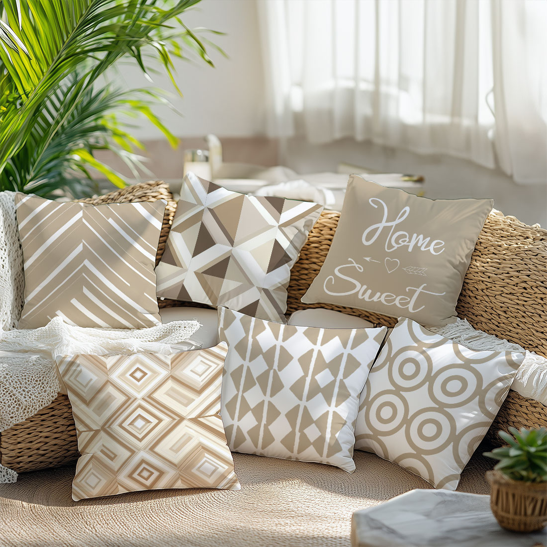 Sarung Bantal Ilustrasi Vektor - Home Decor Vector ulasan dan harga