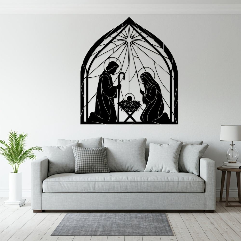 CIFBUY Seni Dinding Logam Mini - Home Decor Jesus ulasan dan harga