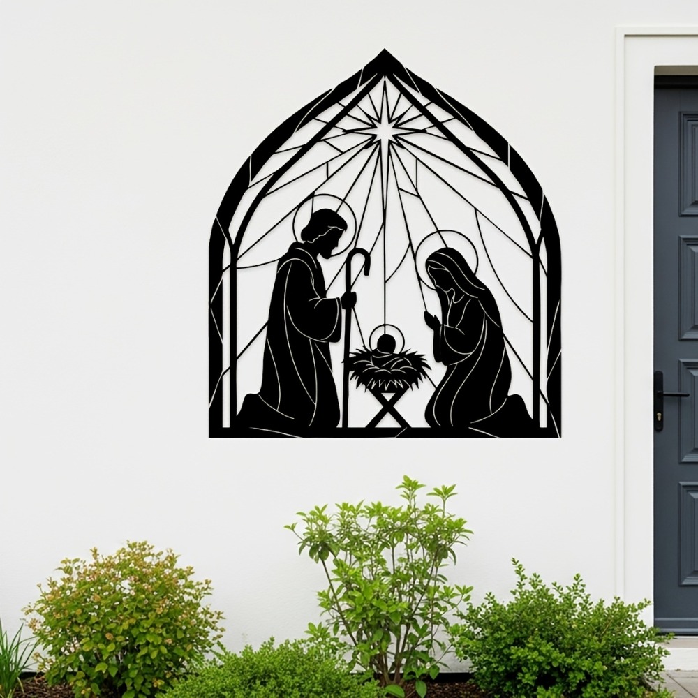 CIFBUY Seni Dinding Logam Mini - Home Decor Jesus ulasan dan harga