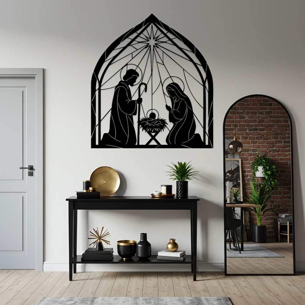 CIFBUY Seni Dinding Logam Mini - Home Decor Jesus ulasan dan harga