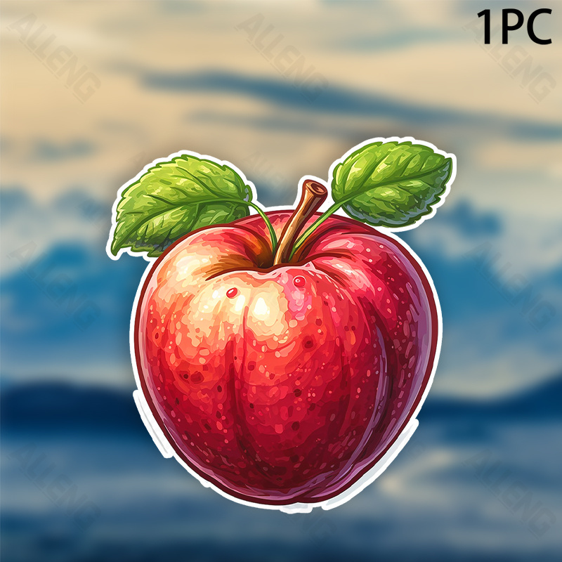 Stiker Seni Vektor Apel Merah  - Home Decor Vector ulasan dan harga