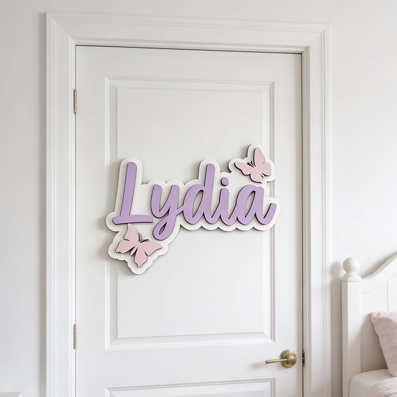Tanda Kamar Nama Kupu-kupu Bir - Home Decor For Wedding ulasan dan harga