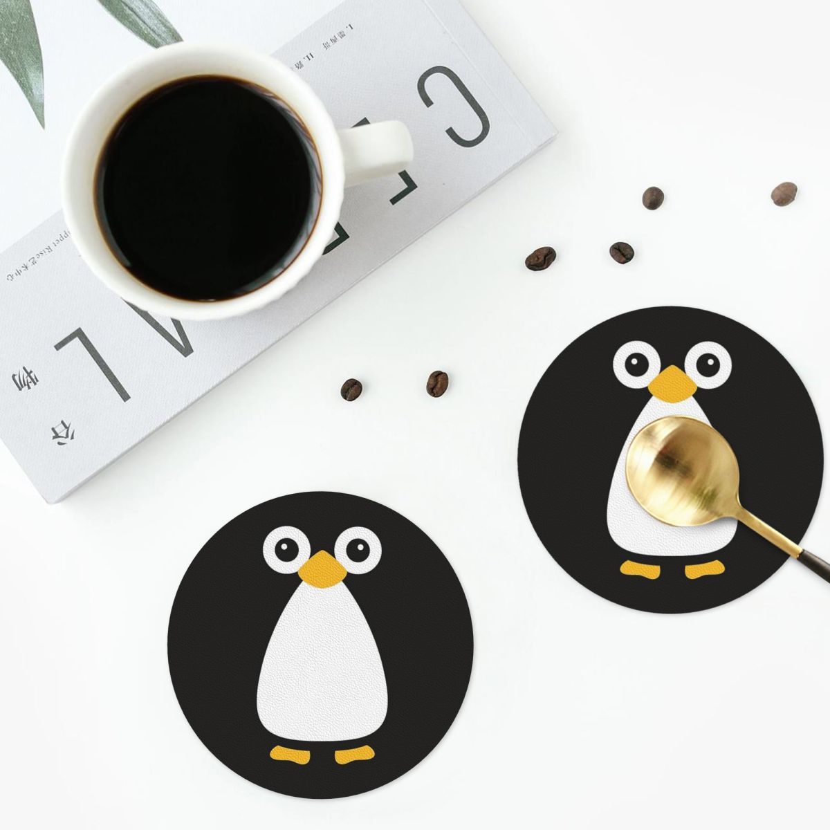 Alas Cangkir Penguin Vektor Lu - Home Decor Vector ulasan dan harga