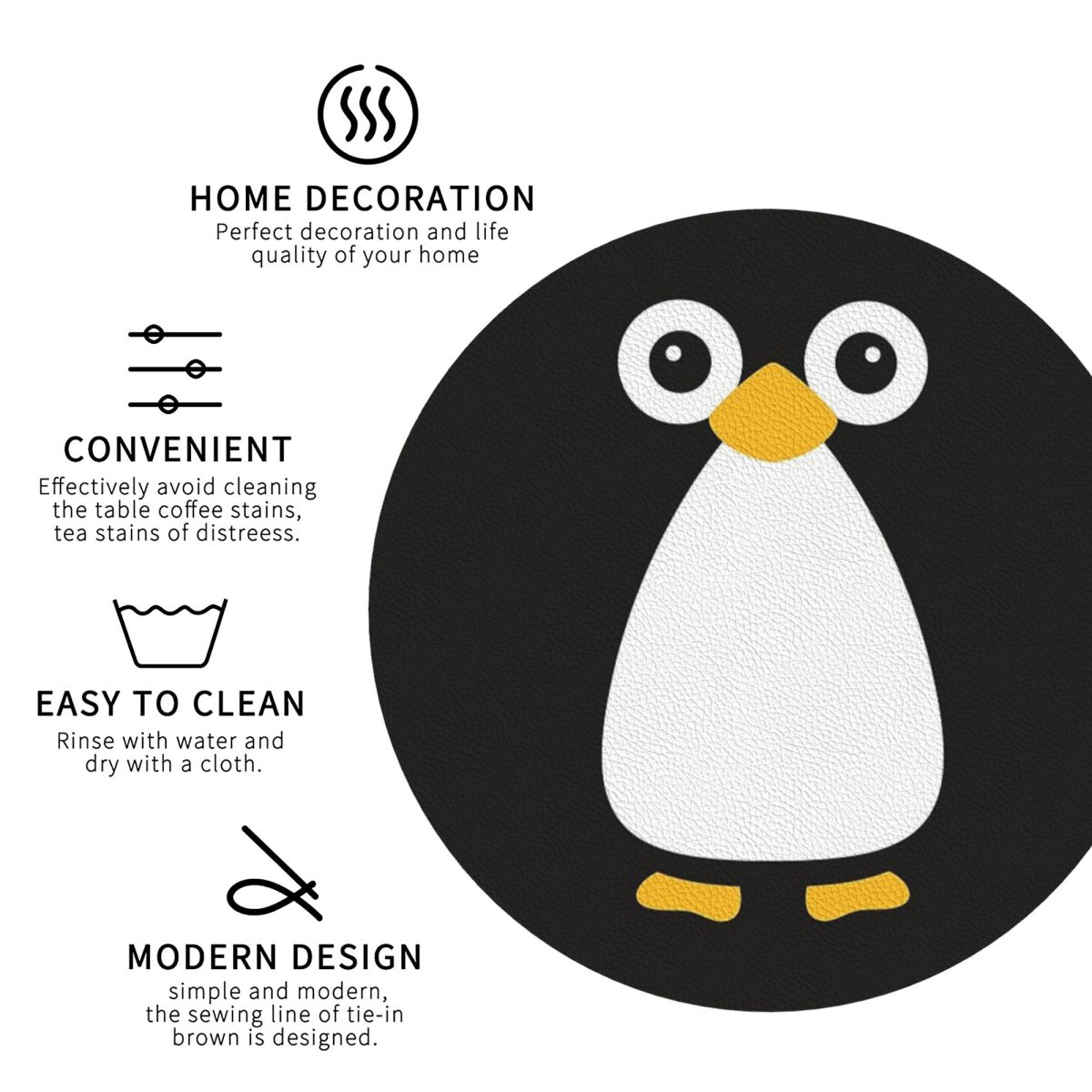 Alas Cangkir Penguin Vektor Lu - Home Decor Vector ulasan dan harga