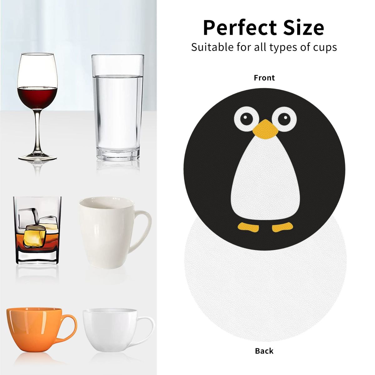 Alas Cangkir Penguin Vektor Lu - Home Decor Vector ulasan dan harga