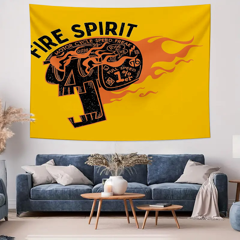 Tapestry Dinding Sepeda Motor  - Home Decor Hippie ulasan dan harga
