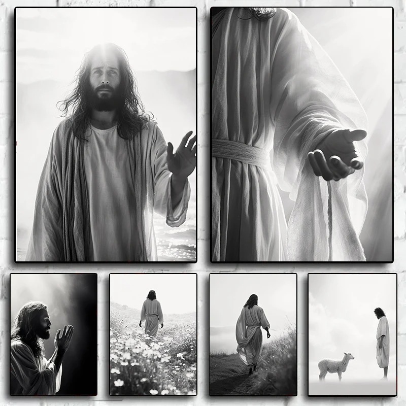 Lukisan Kanvas Poster Yesus Hi - Home Decor Jesus ulasan dan harga