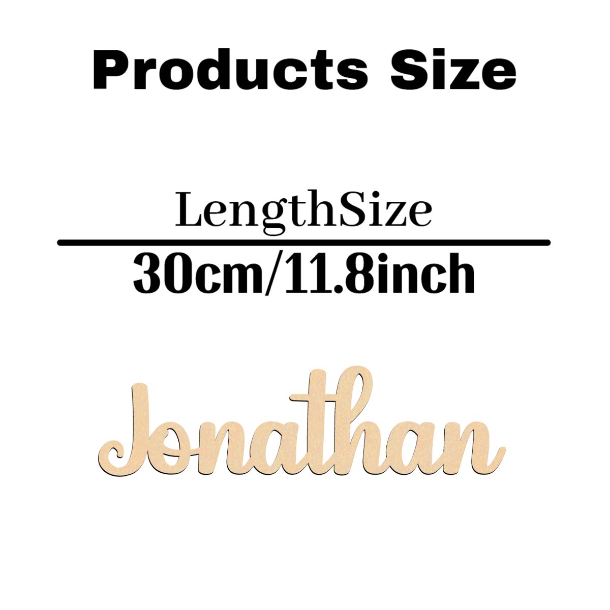 1 Buah Plakat Kayu Nama Kustom - Home Decor Examples ulasan dan harga