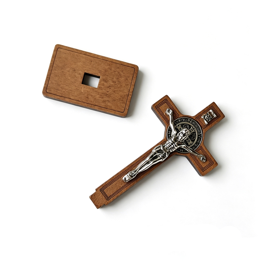 Salib Kayu Santo Benediktus de - Home Decor Jesus ulasan dan harga