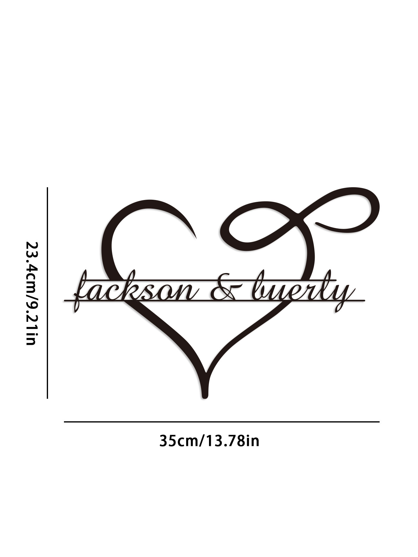 Hiasan Dinding Logam Bentuk Ha - Home Decor Lovely Home ulasan dan harga