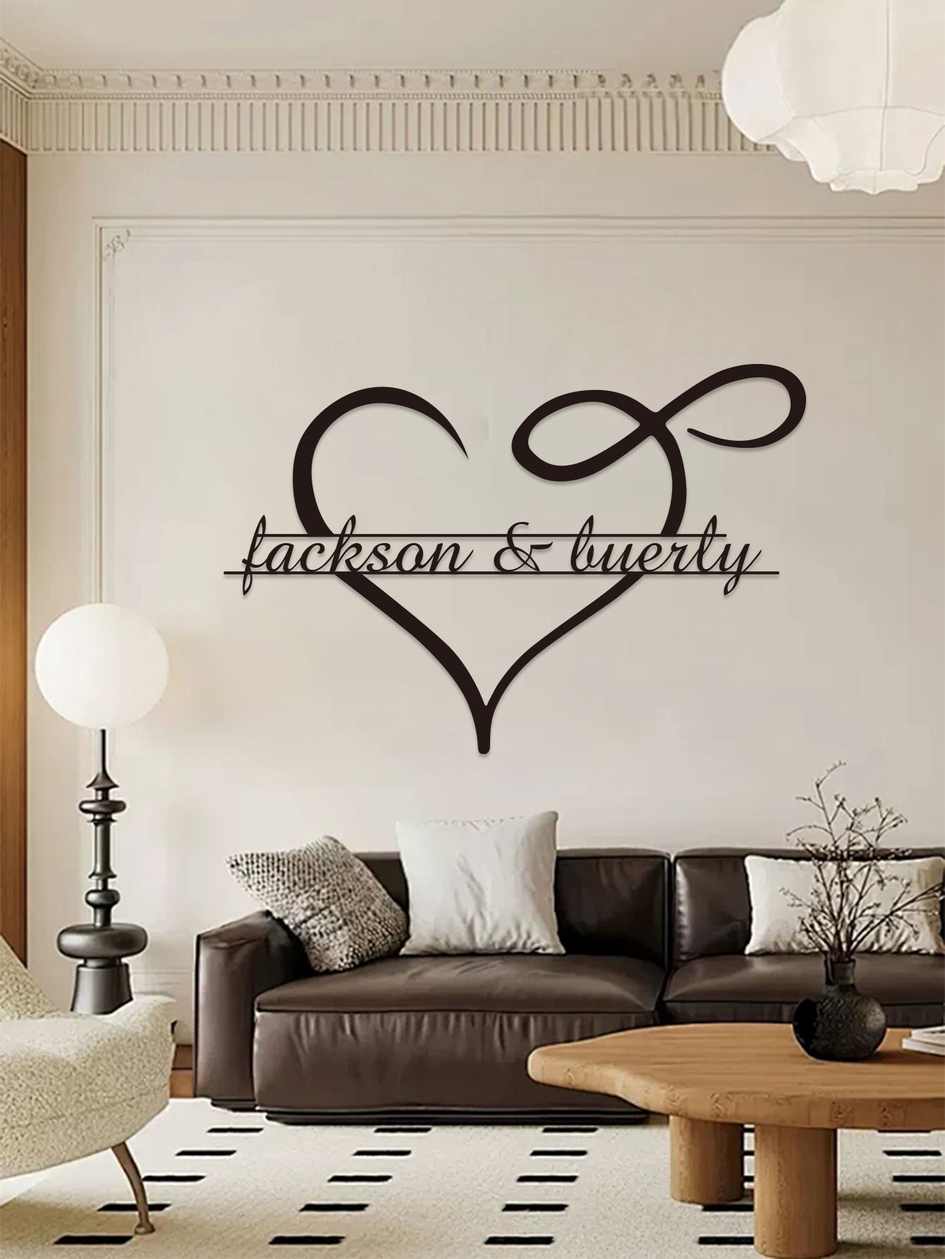 Hiasan Dinding Logam Bentuk Ha - Home Decor Lovely Home ulasan dan harga