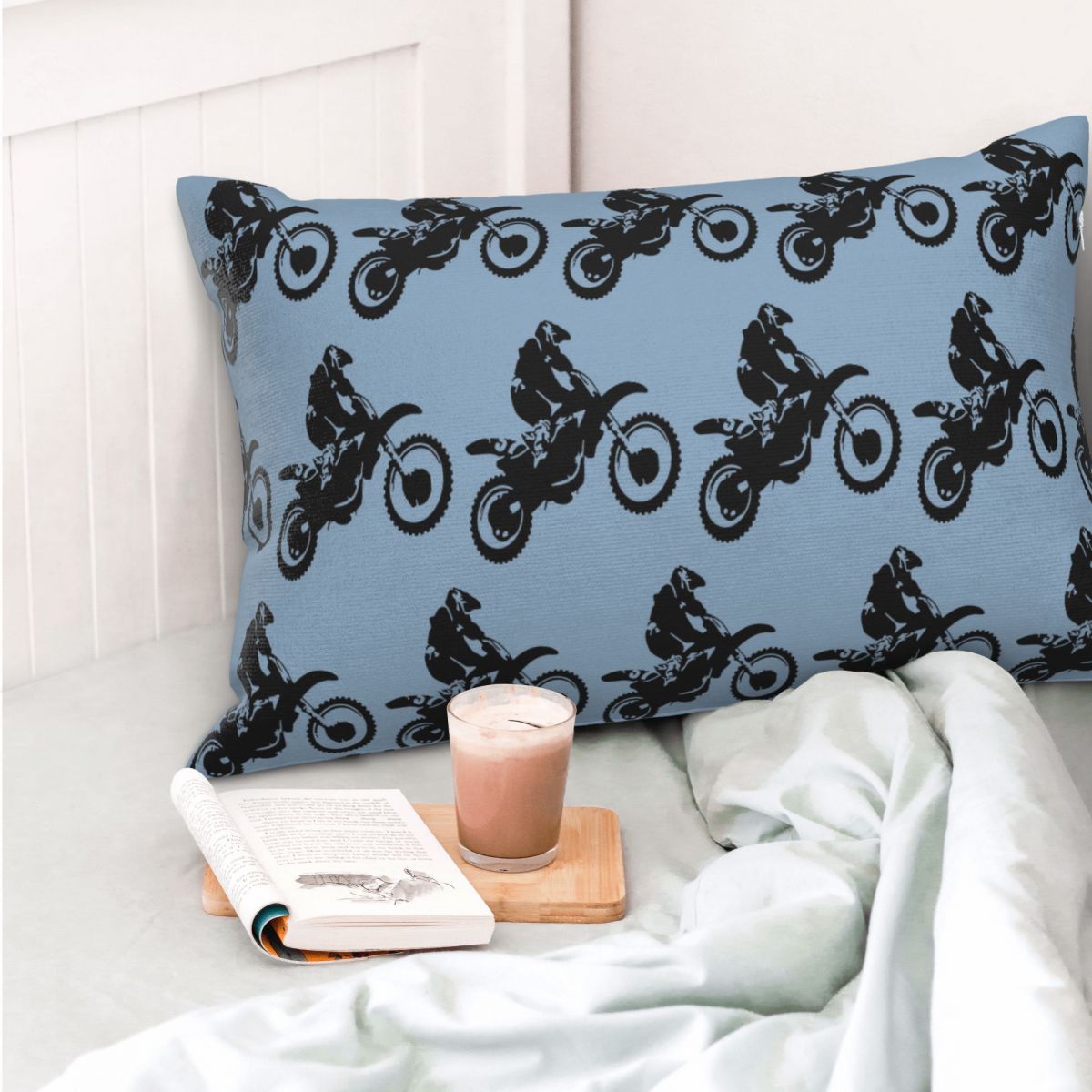 Moto X Dirt Bike Monotone Vect - Home Decor Vector ulasan dan harga
