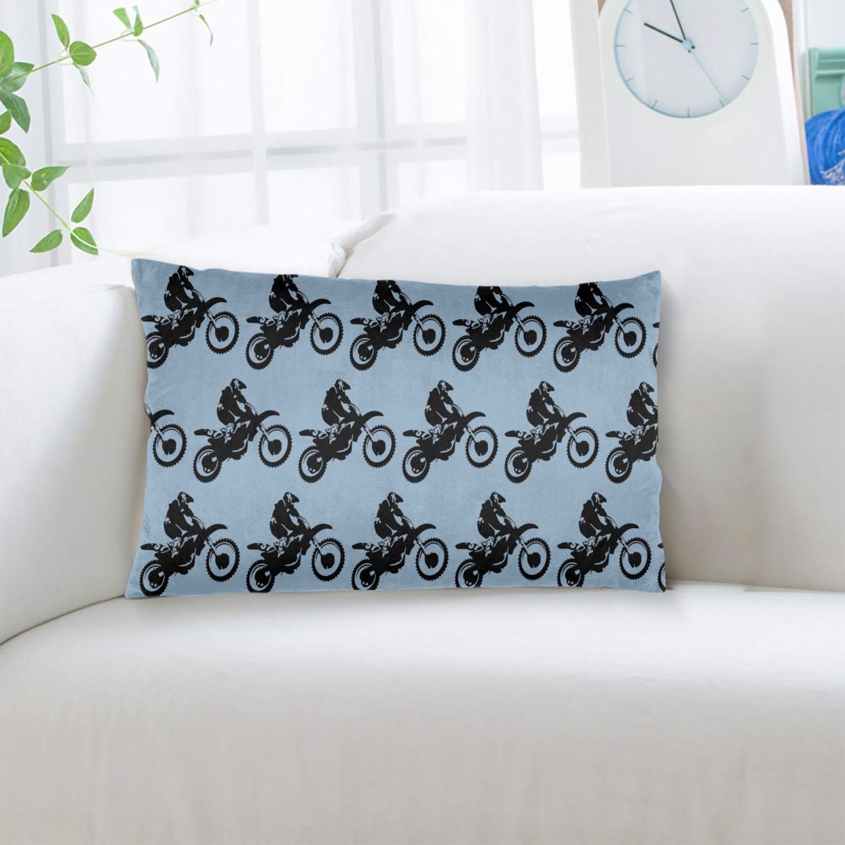 Moto X Dirt Bike Monotone Vect - Home Decor Vector ulasan dan harga