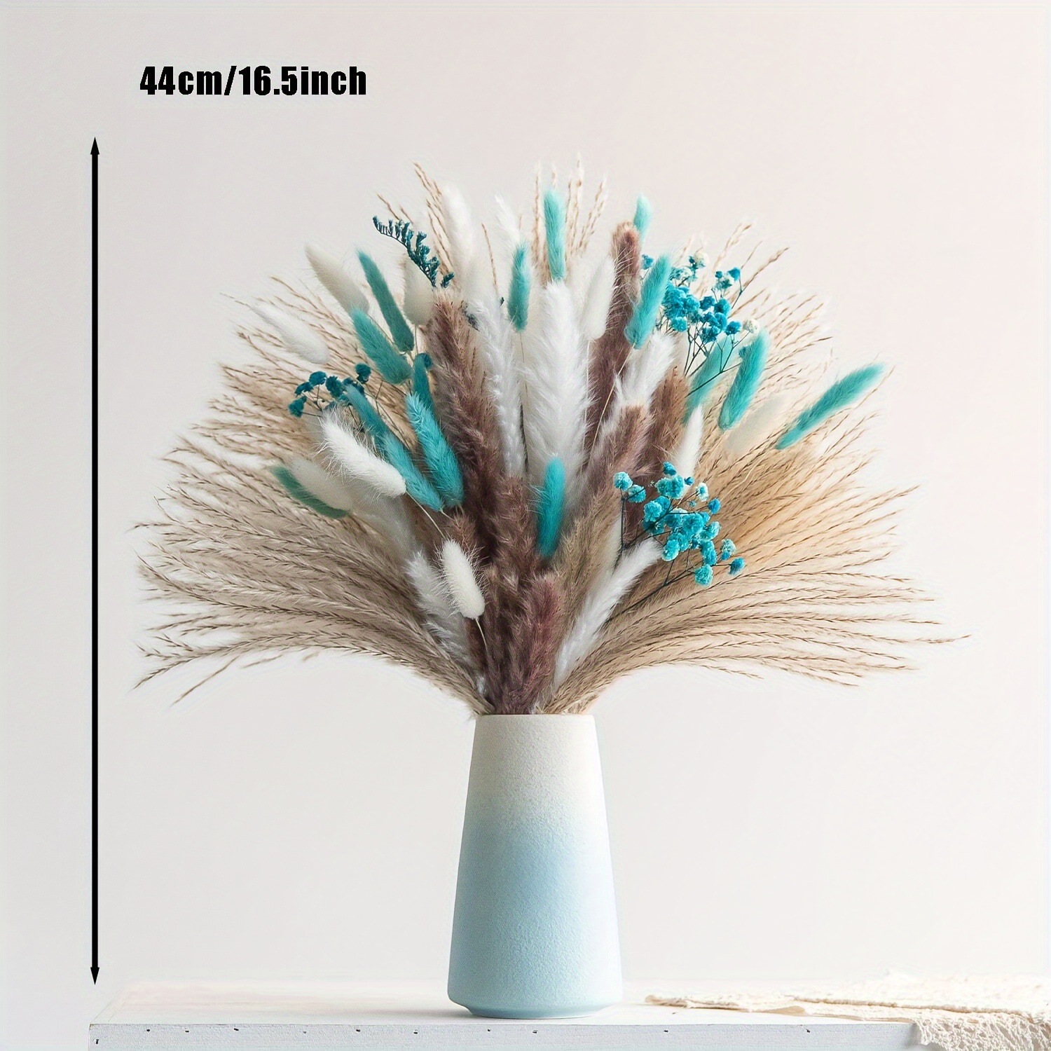 Buket Bunga Kering Tiffany Blu - Pampas Grass Decor ulasan dan harga
