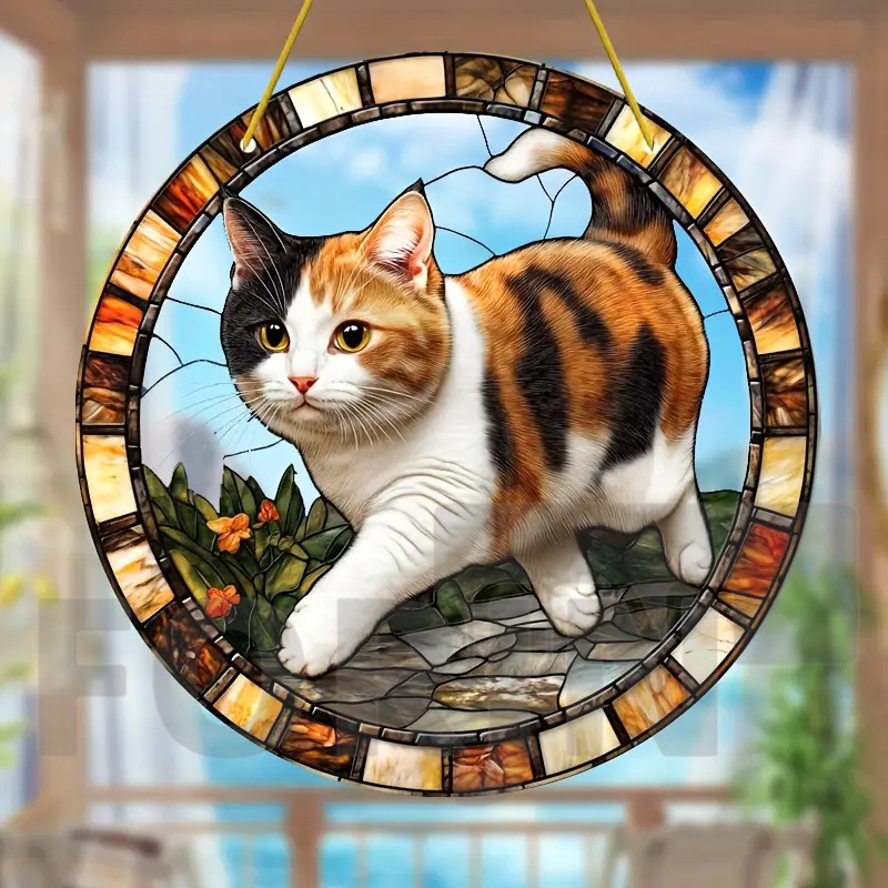 Suncatcher bergambar kucing he - Home Decor Lovely Home ulasan dan harga