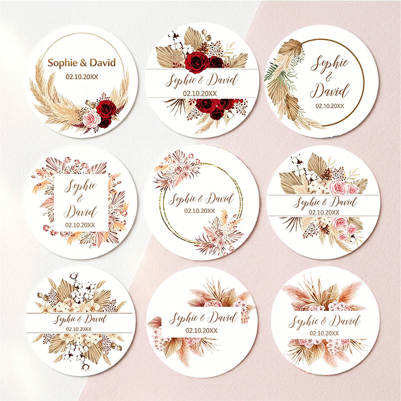 Stiker Pernikahan Kipas Palem  - Pampas Grass Decor ulasan dan harga