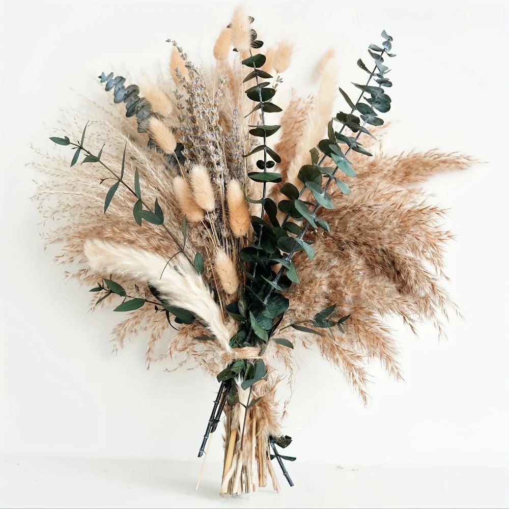 80 Buah Buket Bunga Kering Ala - Pampas Grass Decor ulasan dan harga