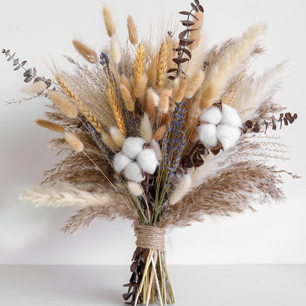 80 Buah Buket Bunga Kering Ala - Pampas Grass Decor ulasan dan harga
