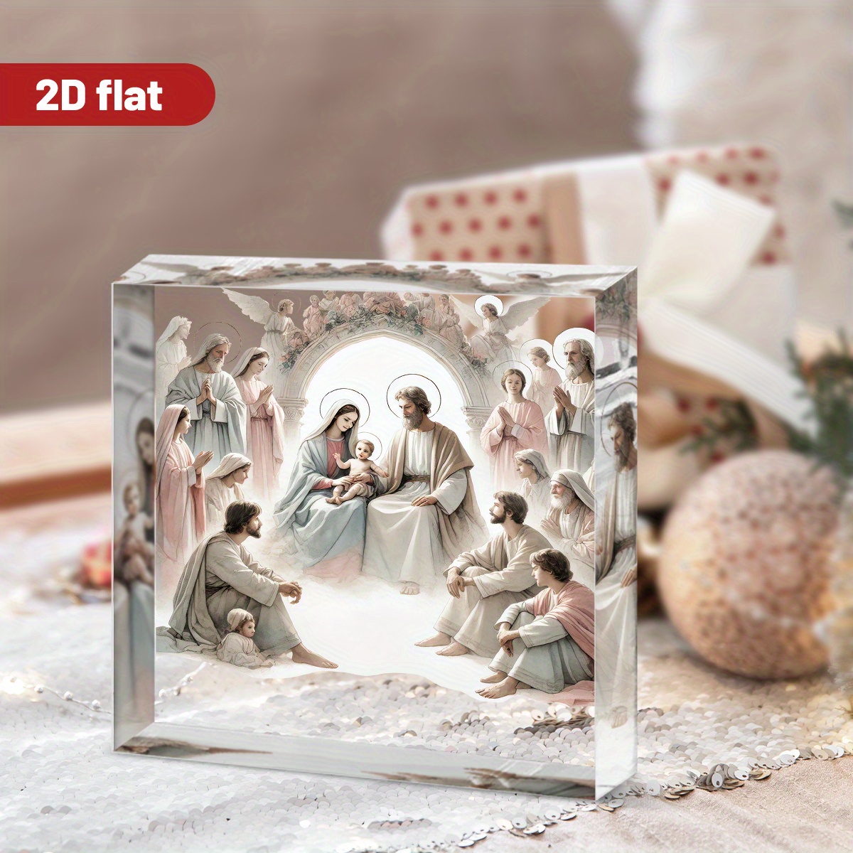 Patung Yesus Akrilik 2D Dekora - Home Decor Jesus ulasan dan harga
